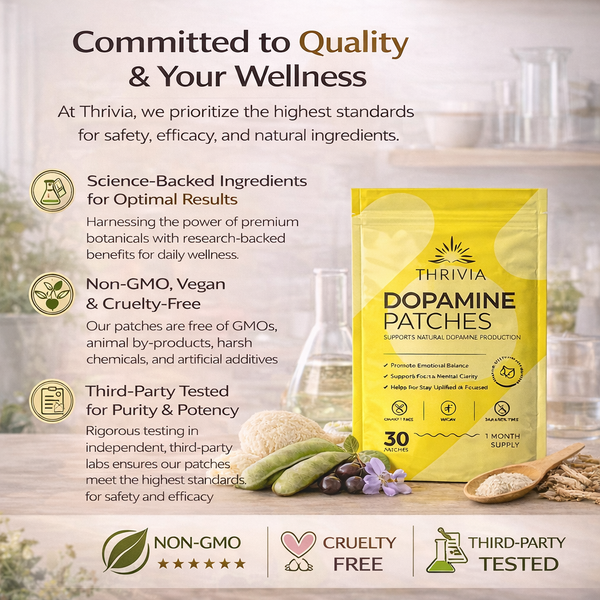 Thrivia Dopamine Patches | Serotonin Mood Balance Patch