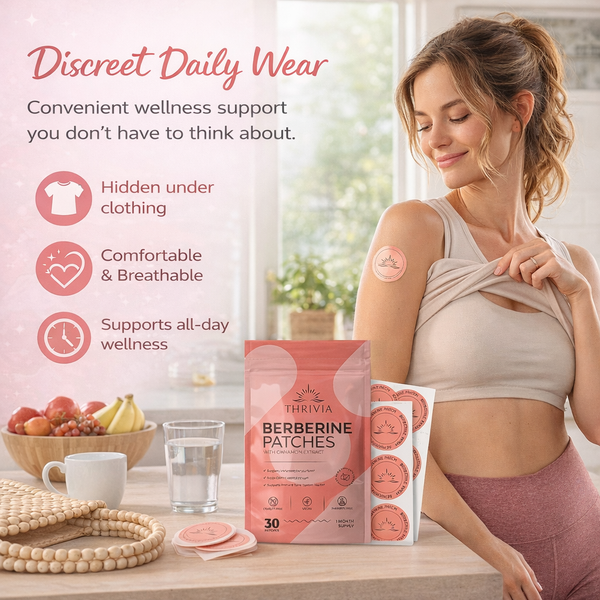 Thrivia Berberine Patches | Daily Routine Format