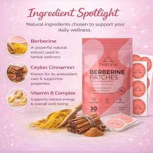 Thrivia Berberine Patches | Daily Routine Format